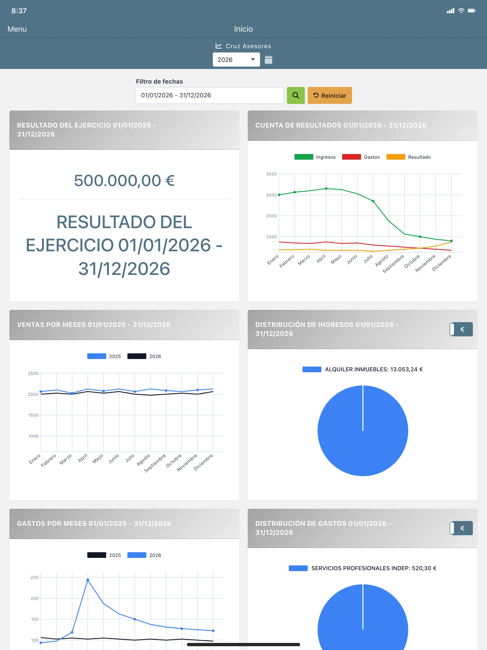 Cruz Asesores screenshot