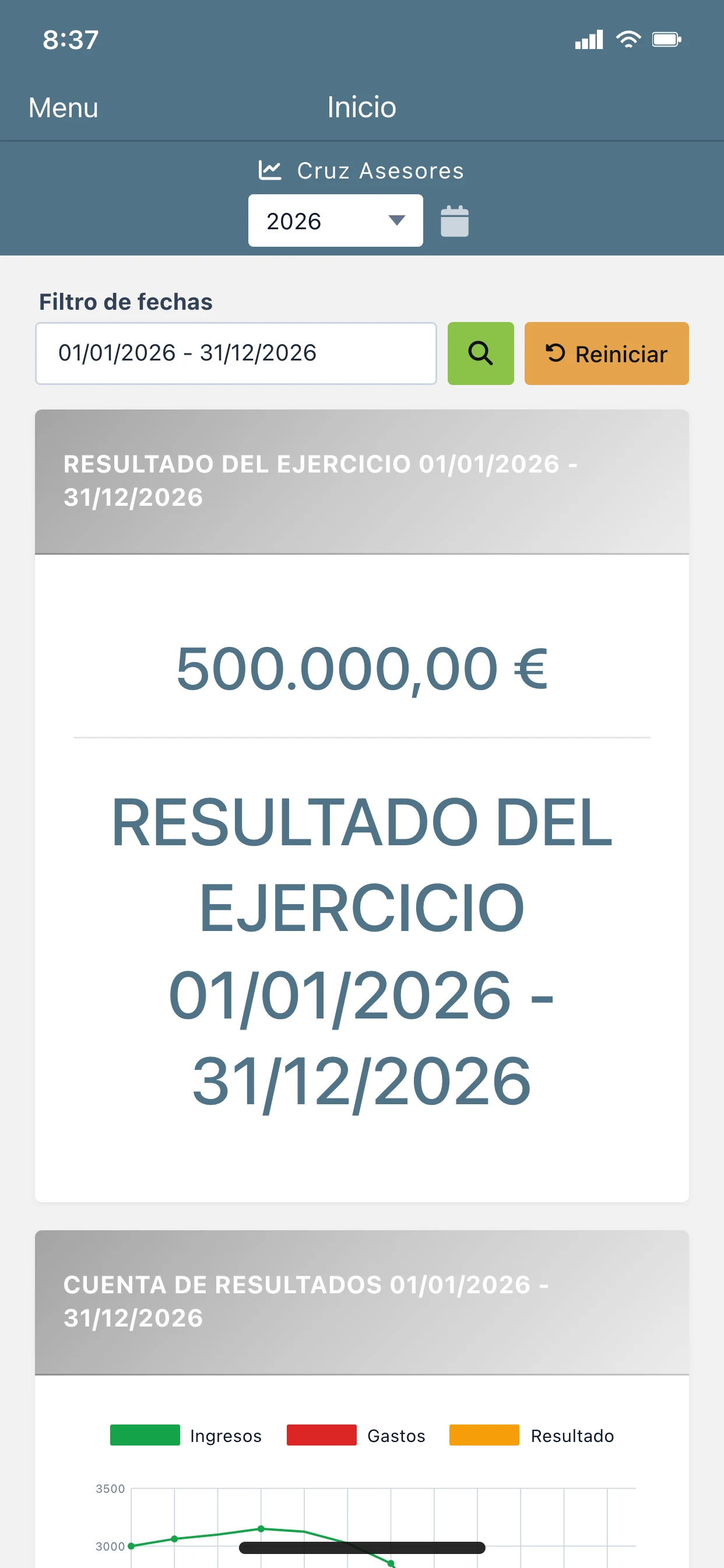Cruz Asesores screenshot